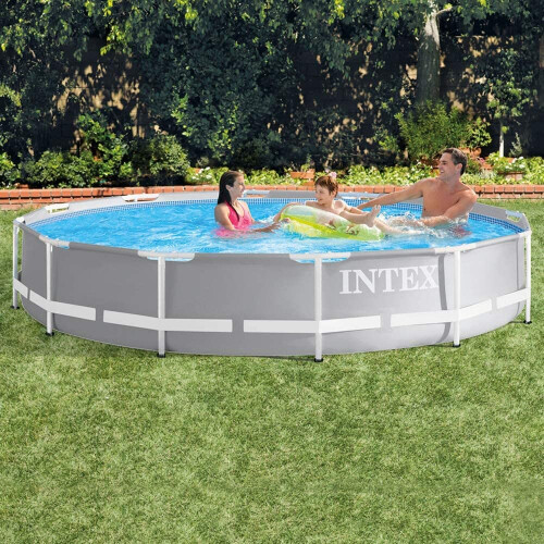 Intex Intex 12Ft X 30In Prism Metal Frame Swimming Pool, Multi Colour 1
