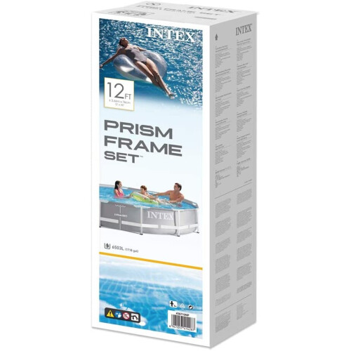Intex Intex 12Ft X 30In Prism Metal Frame Swimming Pool, Multi Colour 2
