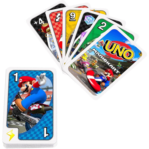 UNO Uno Mario Kart Card Game 2