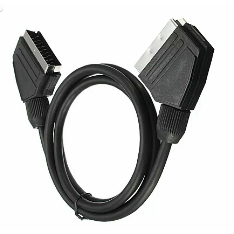 TV SCART 1.5m Cable Lead Fully Wired 21 Pin RGB SKY TV DVD