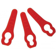 50 x ALM MOWER PLASTIC BLADES GP295 suitable for Powerbase Qualcast and Challende lawnmowers see description for specific models