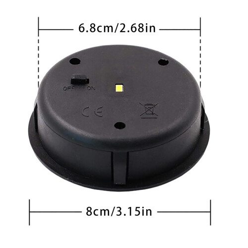 Solar Panel with LED Lantern Light Lid Solar Lights Top Replacement Part for Outdoor Hanging Lanterns DIY Table Lights Decor 2