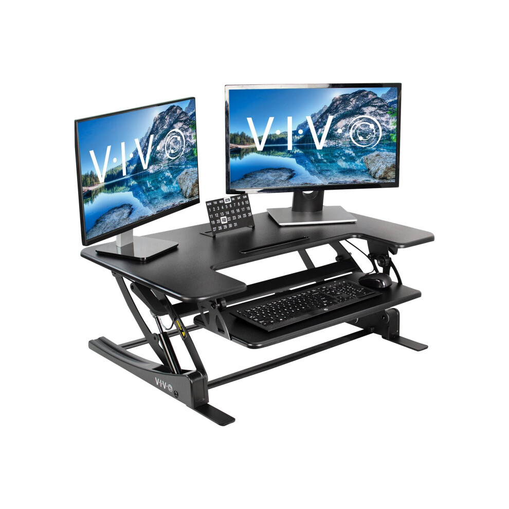 VIVO DESK-V000V - Standing desk converter - black