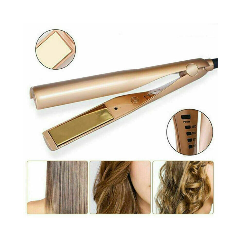 Hair Curler Straightener Curling Straightening Salon Styler Ceramic Heating