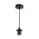 (Black) Light Pendant Fitting Ceiling Rose E27 Suspension Set 3 Colours Light Base 1