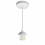 (White) Light Pendant Fitting Ceiling Rose E27 Suspension Set 3 Colours Light Base 1