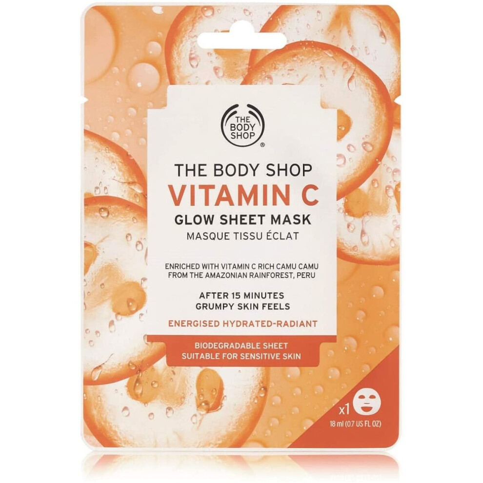 the body shop vitamin c glow sheet mask