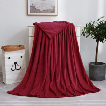 (Burgundy, King) Moonlight Bedding Large Mink Blanket Multi-use Pet Fleece Throw