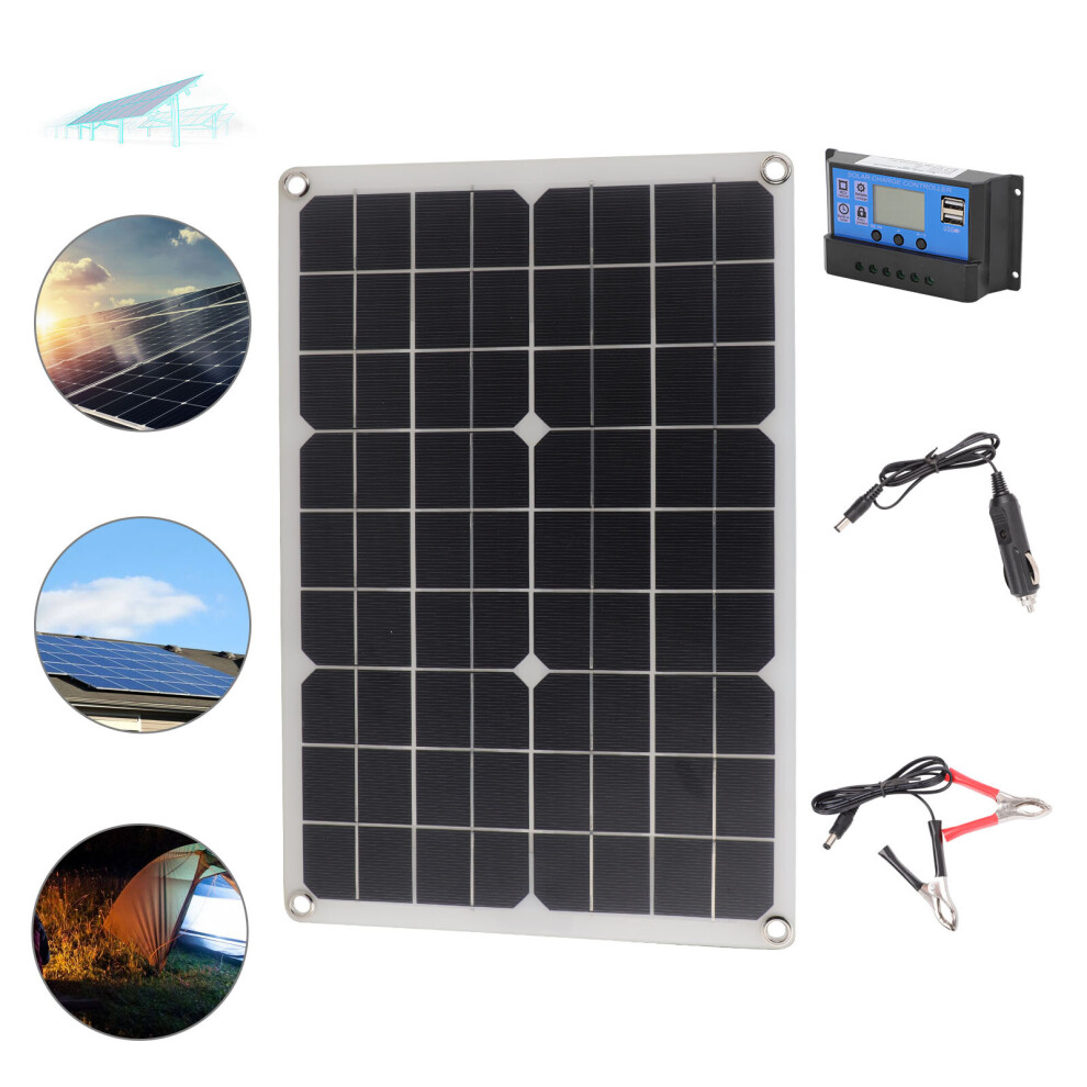 50W Flexible Solar Panel Pv Photo-Voltaic Boat Marine Caravan 613310357674