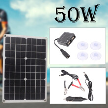 50W Flexible Solar Panel Controller Charging Marine Caravan Set Kit