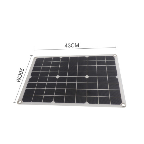 50W Flexible Solar Panel Controller Charging Marine Caravan Set Kit 1