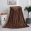 (Coffee, Single) Moonlight Bedding Large Mink Blanket Multi-use Pet Fleece Throw 2