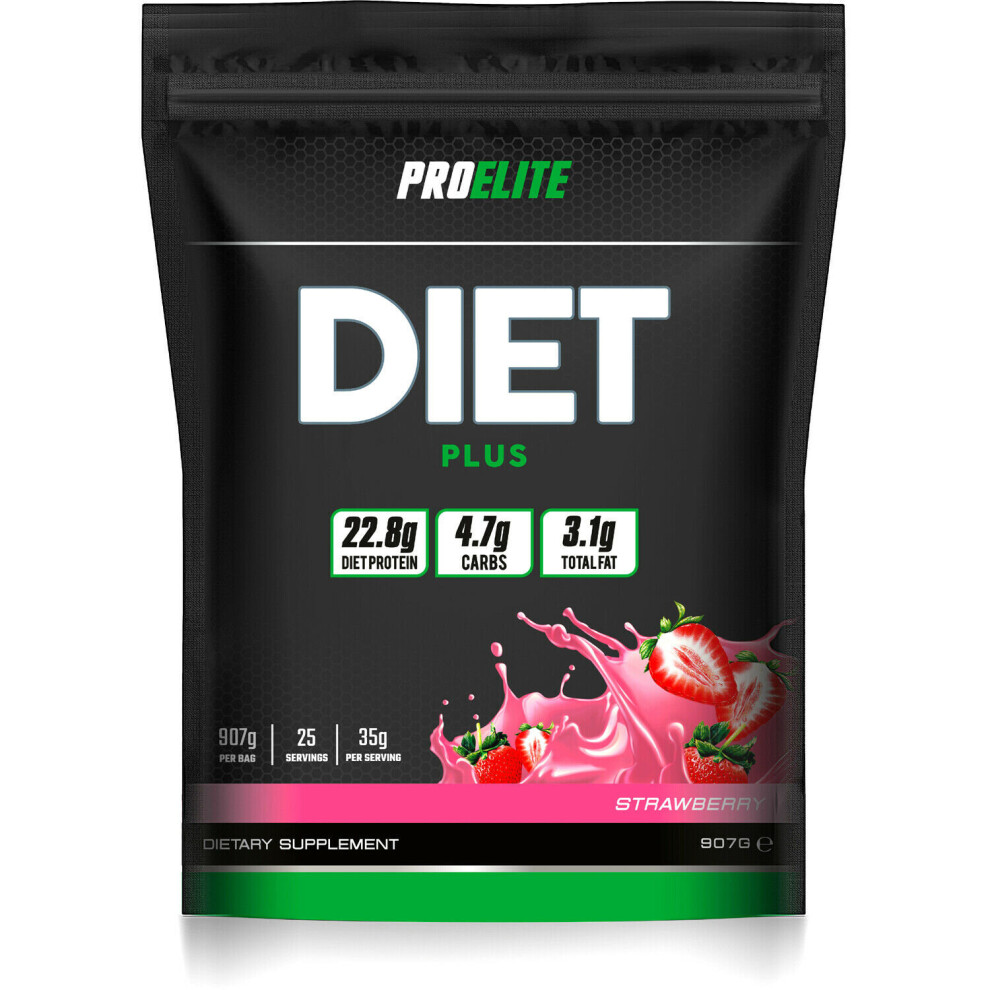 Pro Elite (Strawberry, 907G) Diet Plus 907G