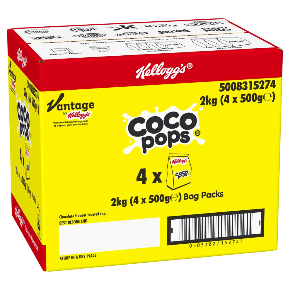 Kelloggs Coco Pops Cereal Bag Pack - 4X500g