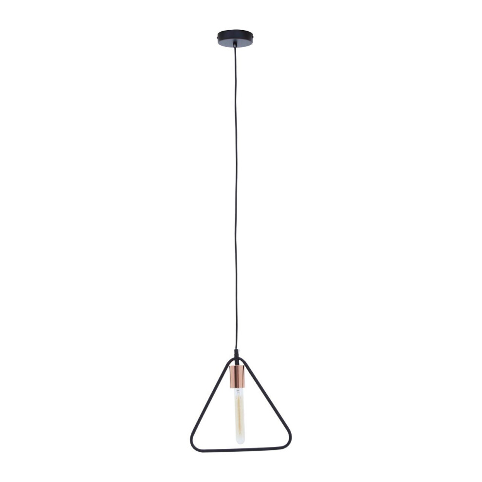 Premier Housewares Contemporary Triangular Pendant Light, Lightweight And Durable Pendant Light, Versatile Ceiling Light
