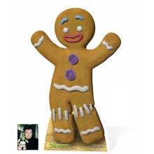 Gingy the Gingerbread Man from Shrek Cardboard Cutout 75cm x 51cm Official Standee Includes 20x25cm Photo