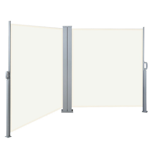 Living And Home Retractable double side awning privacy screen patio awning, 180 x 600 cm 2