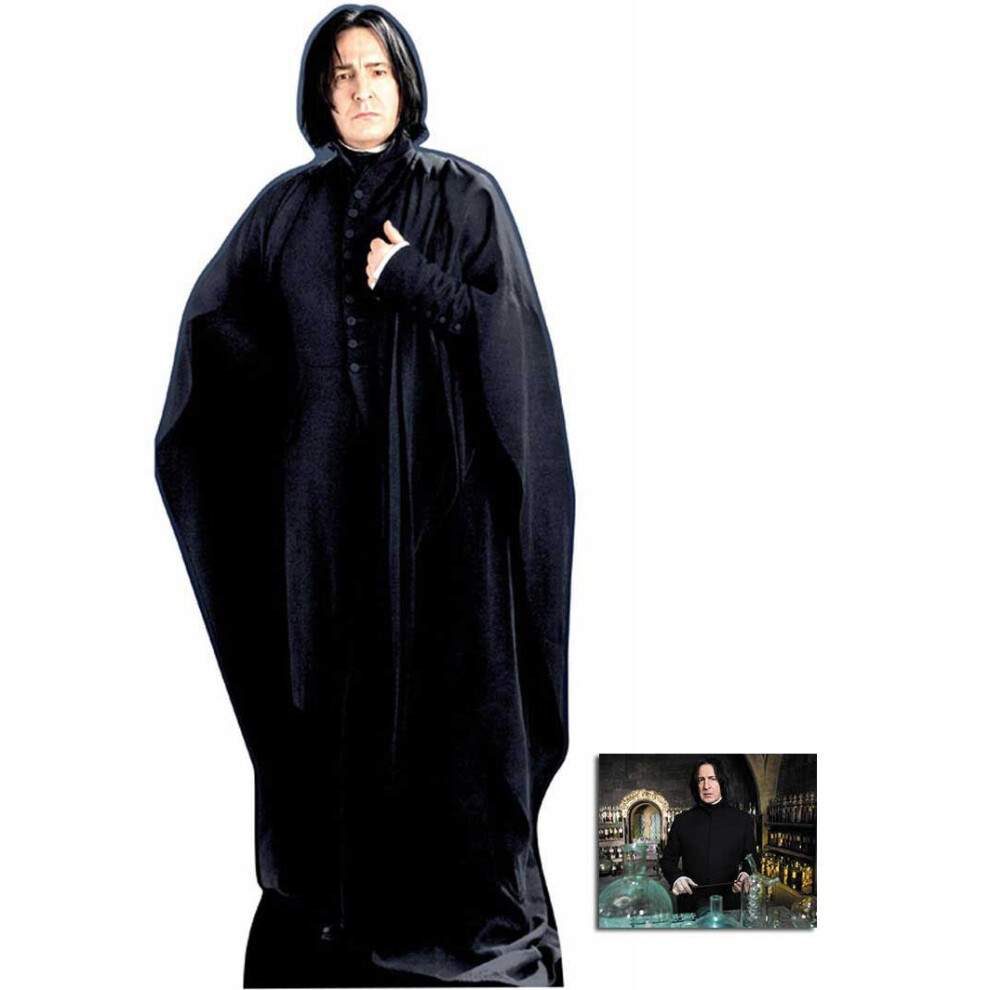 Bundlez-4-Fanz By Starstills Professor Severus Snape Lifesize Cardboard Cutout Official Harry Potter Standee Standup Alan Rickman 183Cm X 75Cm Includes 25X20cm Star Photo