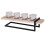 URBN Living WOODEN CANDLE HOLDER WITH METAL LEG 1
