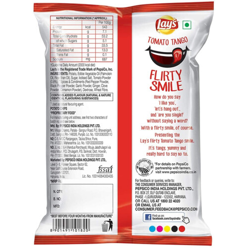 (Pack of 15) Lays Spanish Tomato 50g 2