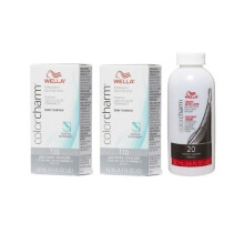 (T10+T10+Dev(Vol.20)3.6oz) Wella Color Charm T10 Pale Blonde Hair Toner
