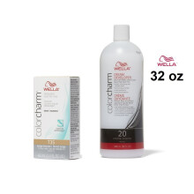 (T35 + Dev(vol20)32oz) Wella Color Charm T35 Beige Blonde Hair Toner