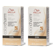 (6NN - pack of 2) Wella 6NN Intense Dark Blonde Color Charm Permanent Liquid Haircolor