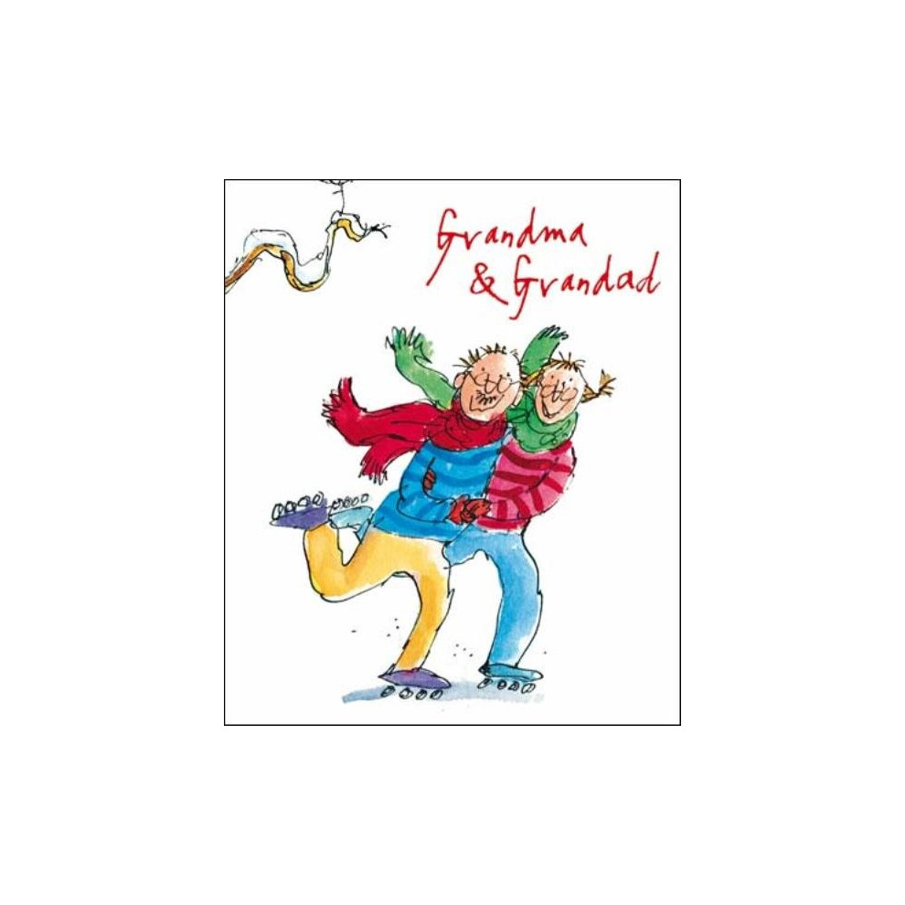 Grandma & Grandad Quentin Blake Christmas Greeting Card Popular Xmas Cards