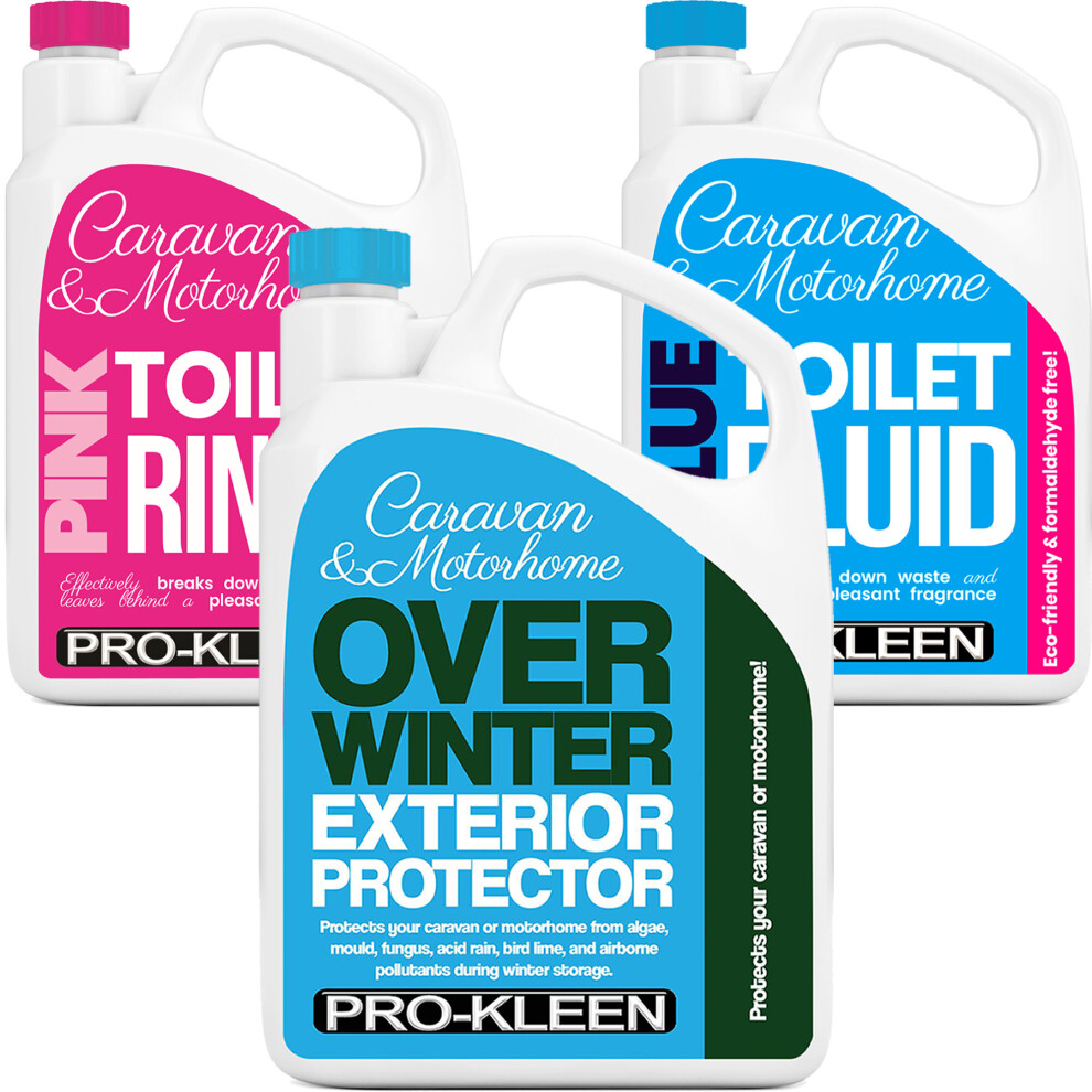 Caravan Over Winter Exterior Protector & Chemical Toilet Cleaner Fluid