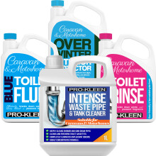 Caravan Over Winter Exterior Protector & Toilet & Pipe Cleaner Kit