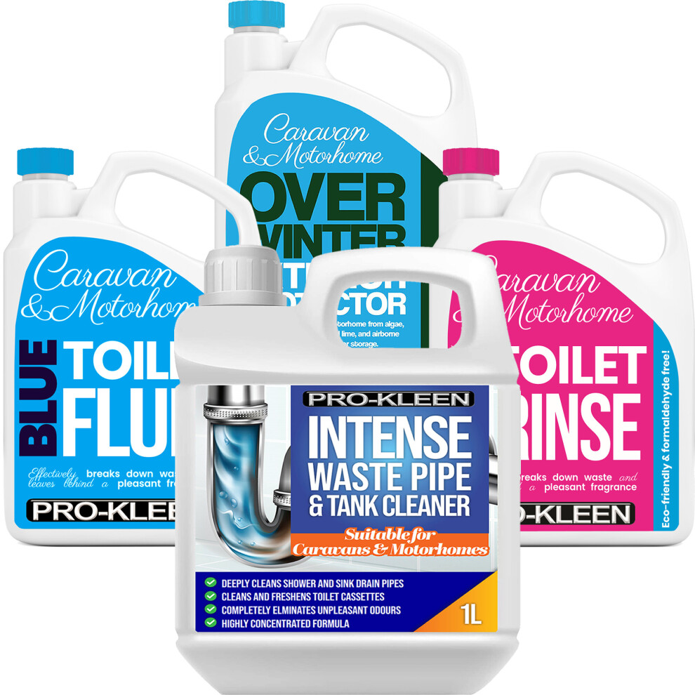 Caravan Over Winter Exterior Protector & Toilet & Pipe Cleaner Kit 5056411313210