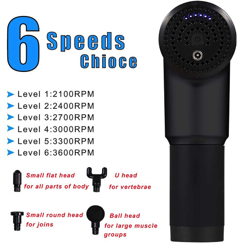 Massage Gun Deep Percussion Massager Muscle Vibration Relaxing Therapy Tissue 1