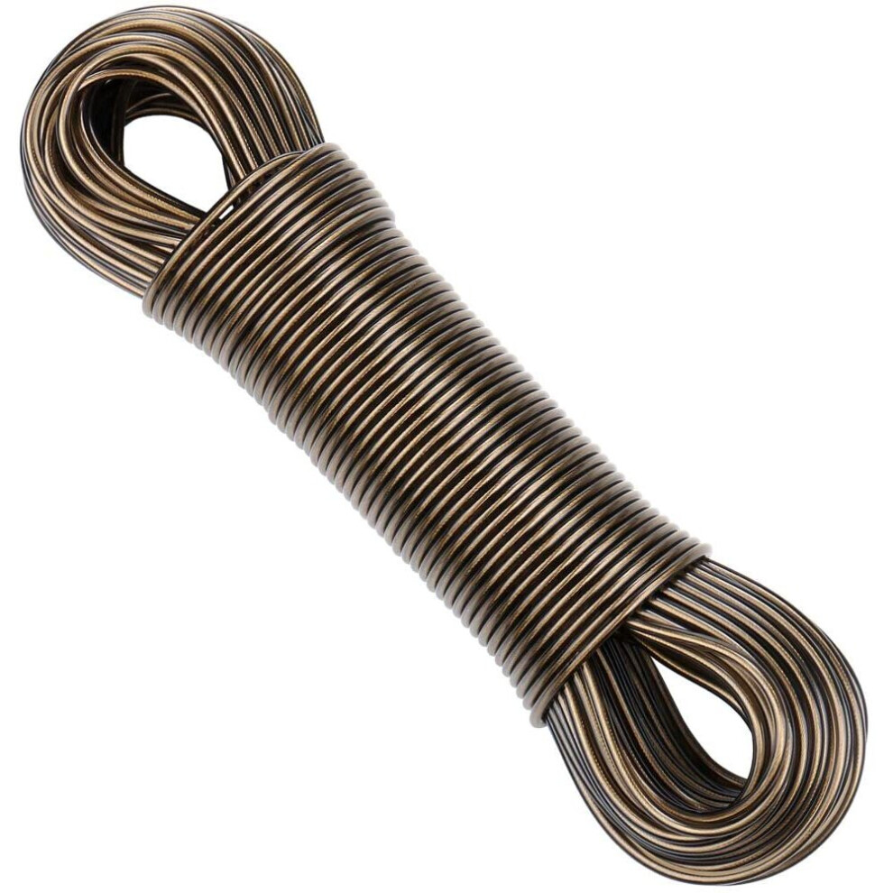 50m Washing Line Rope Steel Core Laundry Clothes Lines Thick Strong Plastic