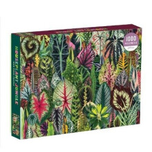 Galison Zimmerpflanzen-Dschungel 1000-teiliges Puzzle fr Erwachsene  Pflanzen-Puzzle mit einer Mischung aus Sukkulenten und anderen Haushaltspf