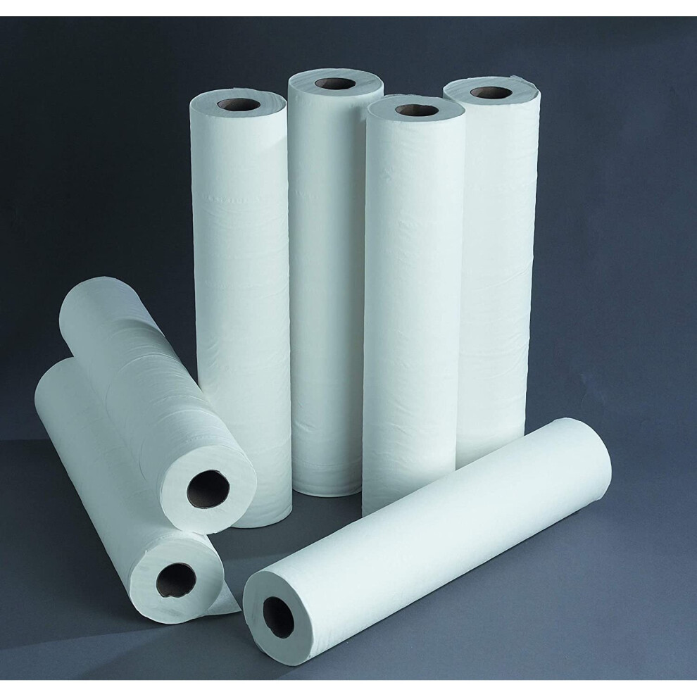 Peformance Health Couch Rolls, Beauty/Hospitality/Medical/Physio Sectors, Paper Towel Rolls, Hygiene Rolls, Pack Of 12 White 743990792813