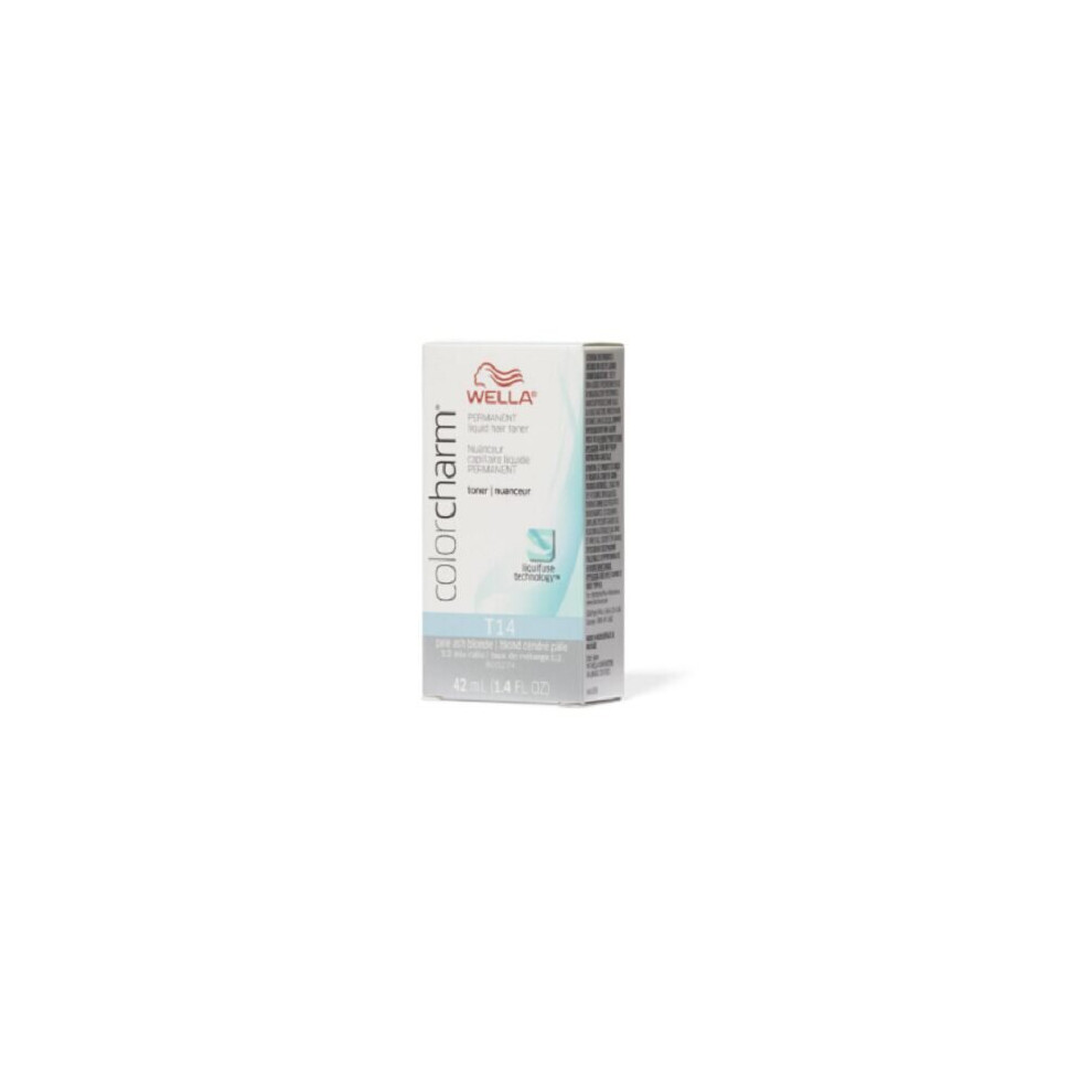 Wella (T14 Pale Ash Blonde) Color Charm T14 Pale Ash Blonde Hair Toner