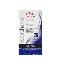 (5A Light Ash Brown) Wella 5A Light Ash Brown Color Charm Permanent Liquid Haircolor