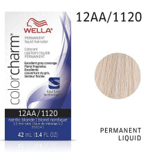 (12AA) Wella 12AA Nordic Blonde Color Charm Permanent Liquid Haircolor