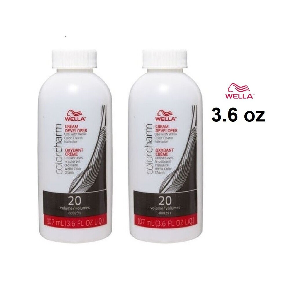 (Extra Dev (Vol.20) 3.6oz, 2pks) Wella Color Charm T18 Lightest Ash Blonde Hair Toner