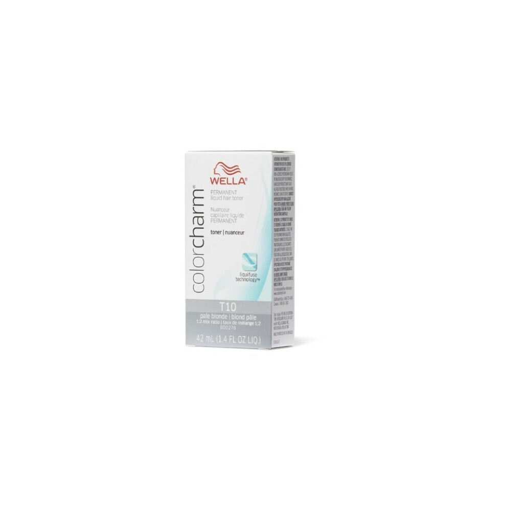 (T10 Pale Blonde) Wella Color Charm T10 Pale Blonde Hair Toner