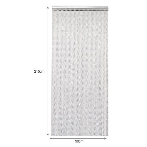 (Silver) Aluminium Chain Curtain 214 x 90cm 1