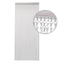 (Silver) Aluminium Chain Curtain 214 x 90cm
