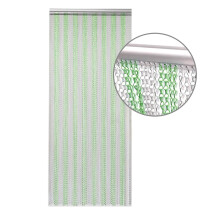 (Green Silver) Aluminium Chain Curtain 214 x 90cm