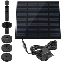 Bomba solar para fonte, fonte solar para banho de pássaros 1.4W