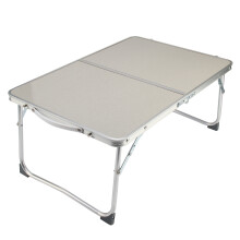 (White ) Light Adjustable Aluminium Folding Outdoor Table