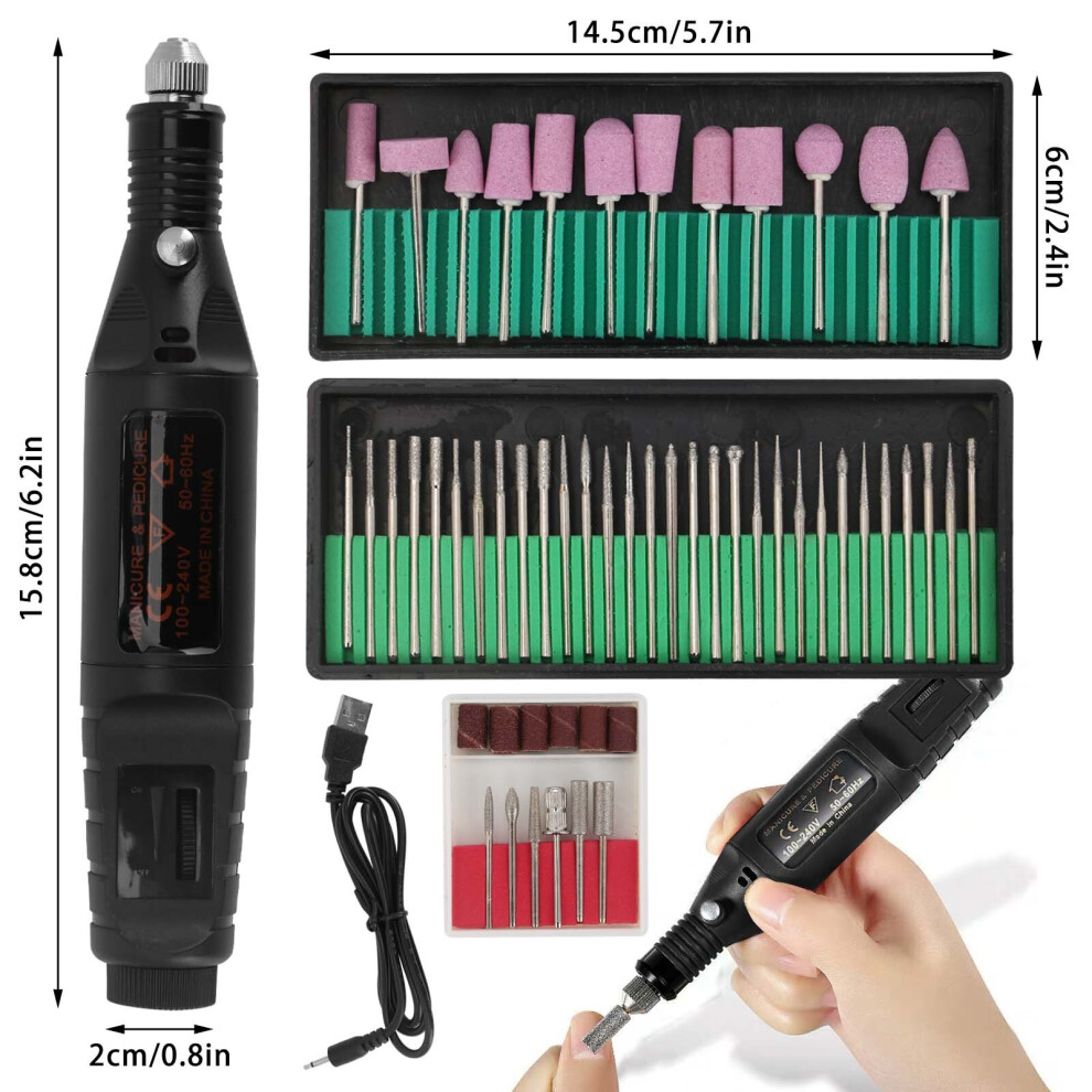 Professional Electric Nail Drill Machine Art Acrylic UV Gel Files