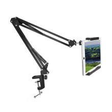 360° Flexible Long Arm Tablet Stand Mount Lazy Bed Desk Phone Holder