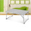 (White) Light Adjustable Aluminium Folding Outdoor Table 1