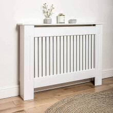 Radiator Heater Cover Case Cabinet Vertical Grill Slatted