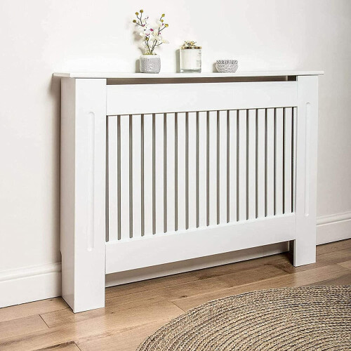 Radiator Heater Cover Case Cabinet Vertical Grill Slatted